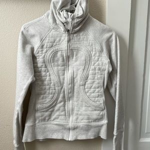 lululemon Quilted Scuba Remix Rouched Neck Jacket